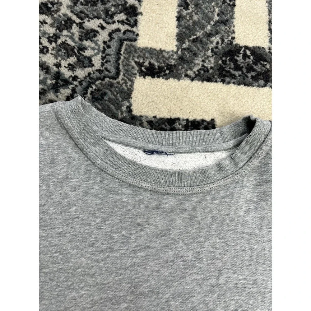 Vintage Mens  Nike Mini Swoosh Y2K Gray Crewneck Sweatshirt Size 2XL